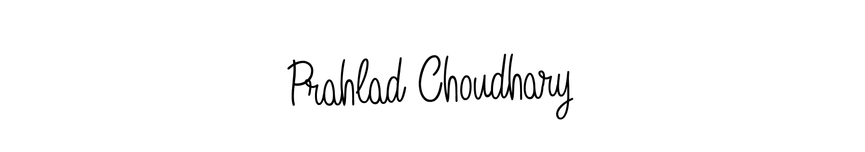 The best way (Angelique-Rose-font-FFP) to make a short signature is to pick only two or three words in your name. The name Prahlad Choudhary include a total of six letters. For converting this name. Prahlad Choudhary signature style 5 images and pictures png