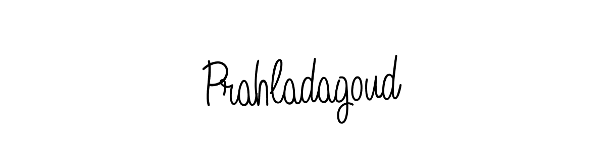 Create a beautiful signature design for name Prahladagoud. With this signature (Angelique-Rose-font-FFP) fonts, you can make a handwritten signature for free. Prahladagoud signature style 5 images and pictures png