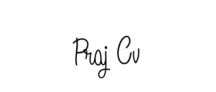 Also we have Praj Cv name is the best signature style. Create professional handwritten signature collection using Angelique-Rose-font-FFP autograph style. Praj Cv signature style 5 images and pictures png