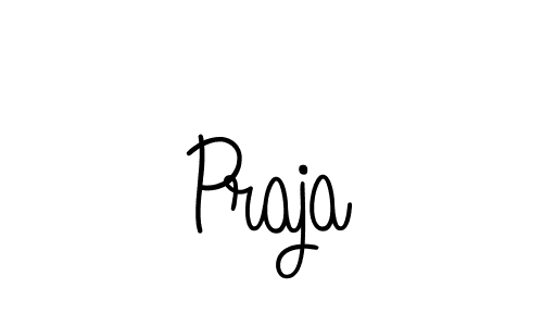 Design your own signature with our free online signature maker. With this signature software, you can create a handwritten (Angelique-Rose-font-FFP) signature for name Praja. Praja signature style 5 images and pictures png