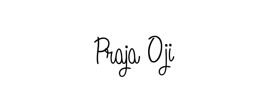 Also we have Praja Oji name is the best signature style. Create professional handwritten signature collection using Angelique-Rose-font-FFP autograph style. Praja Oji signature style 5 images and pictures png