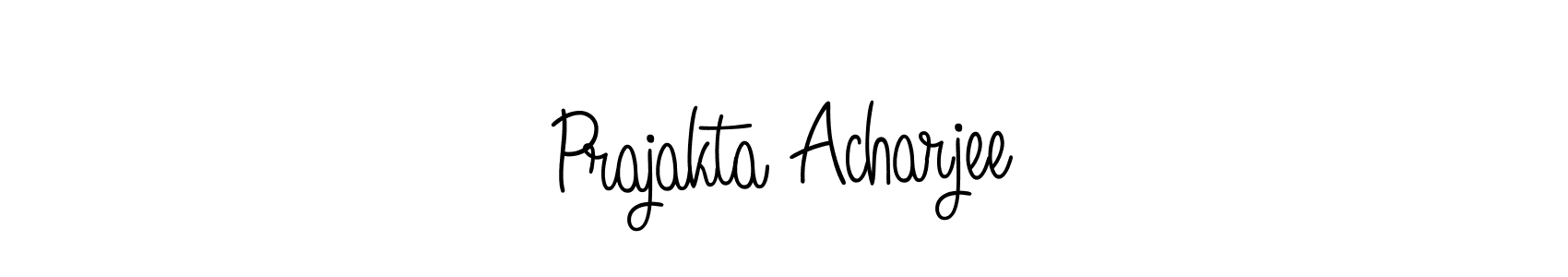 Angelique-Rose-font-FFP is a professional signature style that is perfect for those who want to add a touch of class to their signature. It is also a great choice for those who want to make their signature more unique. Get Prajakta Acharjee name to fancy signature for free. Prajakta Acharjee signature style 5 images and pictures png