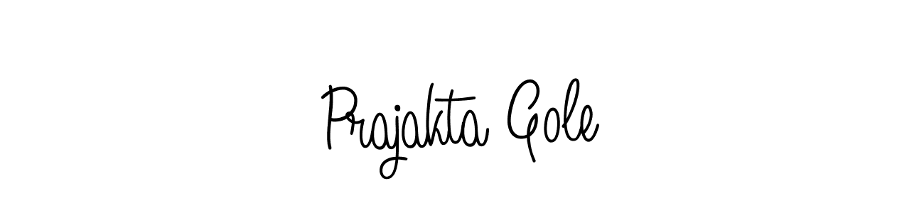 Create a beautiful signature design for name Prajakta Gole. With this signature (Angelique-Rose-font-FFP) fonts, you can make a handwritten signature for free. Prajakta Gole signature style 5 images and pictures png