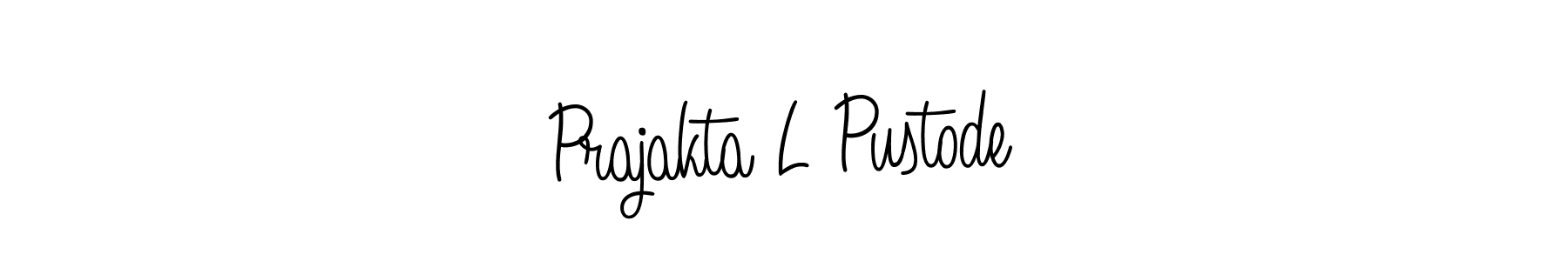 Design your own signature with our free online signature maker. With this signature software, you can create a handwritten (Angelique-Rose-font-FFP) signature for name Prajakta L Pustode. Prajakta L Pustode signature style 5 images and pictures png