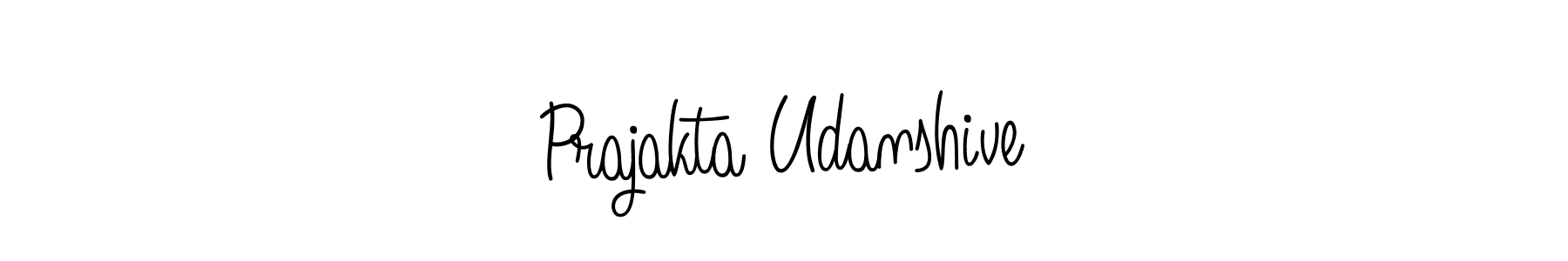Make a beautiful signature design for name Prajakta Udanshive. With this signature (Angelique-Rose-font-FFP) style, you can create a handwritten signature for free. Prajakta Udanshive signature style 5 images and pictures png