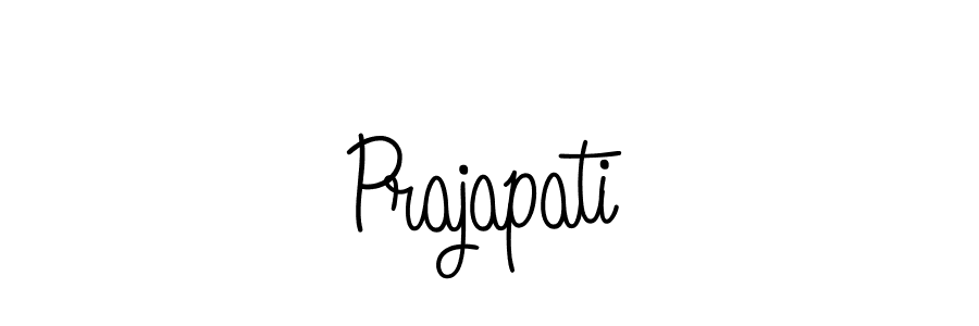 Design your own signature with our free online signature maker. With this signature software, you can create a handwritten (Angelique-Rose-font-FFP) signature for name Prajapati. Prajapati signature style 5 images and pictures png