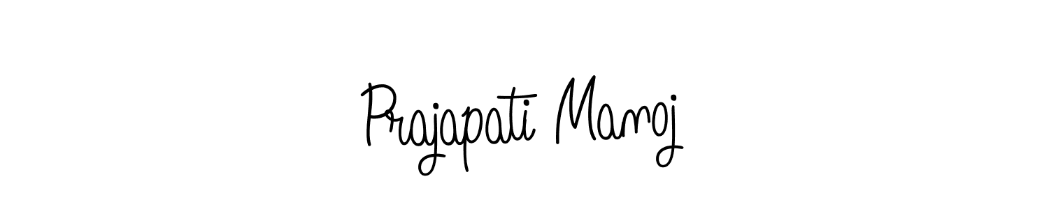 Also we have Prajapati Manoj name is the best signature style. Create professional handwritten signature collection using Angelique-Rose-font-FFP autograph style. Prajapati Manoj signature style 5 images and pictures png