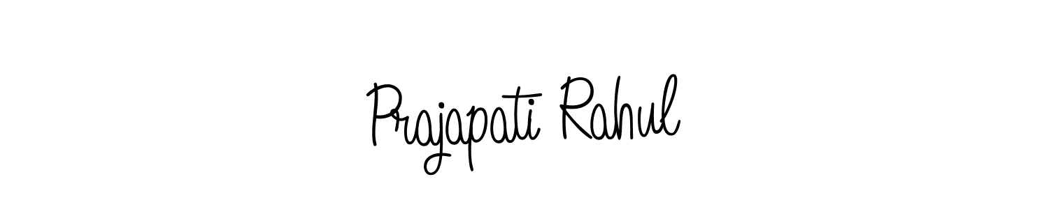 Use a signature maker to create a handwritten signature online. With this signature software, you can design (Angelique-Rose-font-FFP) your own signature for name Prajapati Rahul. Prajapati Rahul signature style 5 images and pictures png