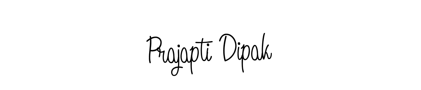 Also we have Prajapti Dipak name is the best signature style. Create professional handwritten signature collection using Angelique-Rose-font-FFP autograph style. Prajapti Dipak signature style 5 images and pictures png