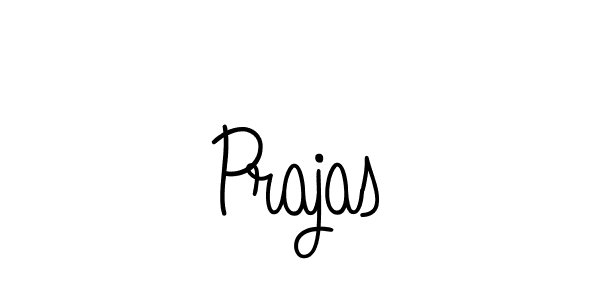 You should practise on your own different ways (Angelique-Rose-font-FFP) to write your name (Prajas) in signature. don't let someone else do it for you. Prajas signature style 5 images and pictures png