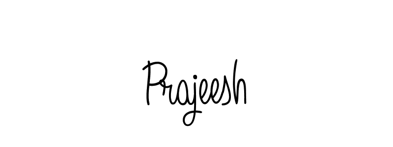 Make a beautiful signature design for name Prajeesh. With this signature (Angelique-Rose-font-FFP) style, you can create a handwritten signature for free. Prajeesh signature style 5 images and pictures png