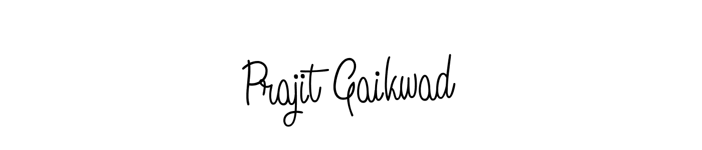 Make a beautiful signature design for name Prajit Gaikwad. With this signature (Angelique-Rose-font-FFP) style, you can create a handwritten signature for free. Prajit Gaikwad signature style 5 images and pictures png