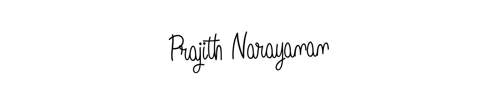 Prajith Narayanan stylish signature style. Best Handwritten Sign (Angelique-Rose-font-FFP) for my name. Handwritten Signature Collection Ideas for my name Prajith Narayanan. Prajith Narayanan signature style 5 images and pictures png