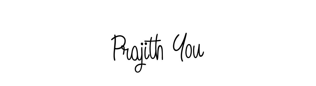 How to Draw Prajith You signature style? Angelique-Rose-font-FFP is a latest design signature styles for name Prajith You. Prajith You signature style 5 images and pictures png