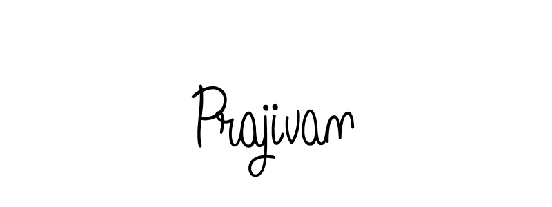 Design your own signature with our free online signature maker. With this signature software, you can create a handwritten (Angelique-Rose-font-FFP) signature for name Prajivan. Prajivan signature style 5 images and pictures png