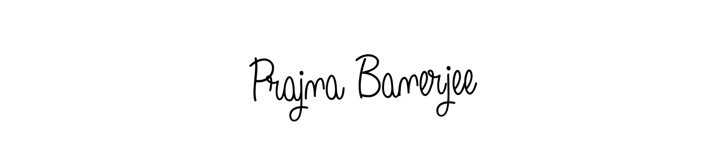 How to make Prajna Banerjee name signature. Use Angelique-Rose-font-FFP style for creating short signs online. This is the latest handwritten sign. Prajna Banerjee signature style 5 images and pictures png