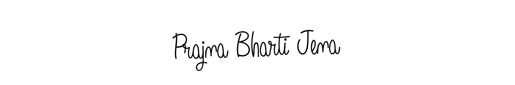 Prajna Bharti Jena stylish signature style. Best Handwritten Sign (Angelique-Rose-font-FFP) for my name. Handwritten Signature Collection Ideas for my name Prajna Bharti Jena. Prajna Bharti Jena signature style 5 images and pictures png