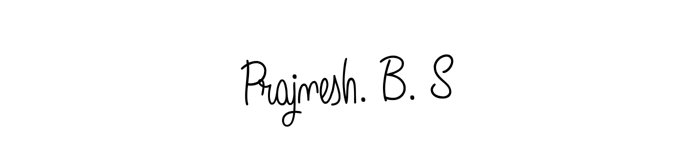 Use a signature maker to create a handwritten signature online. With this signature software, you can design (Angelique-Rose-font-FFP) your own signature for name Prajnesh. B. S. Prajnesh. B. S signature style 5 images and pictures png