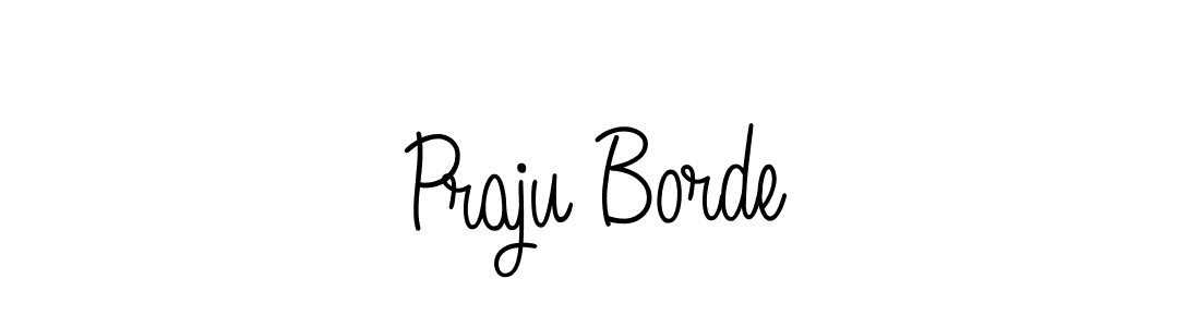 Create a beautiful signature design for name Praju Borde. With this signature (Angelique-Rose-font-FFP) fonts, you can make a handwritten signature for free. Praju Borde signature style 5 images and pictures png