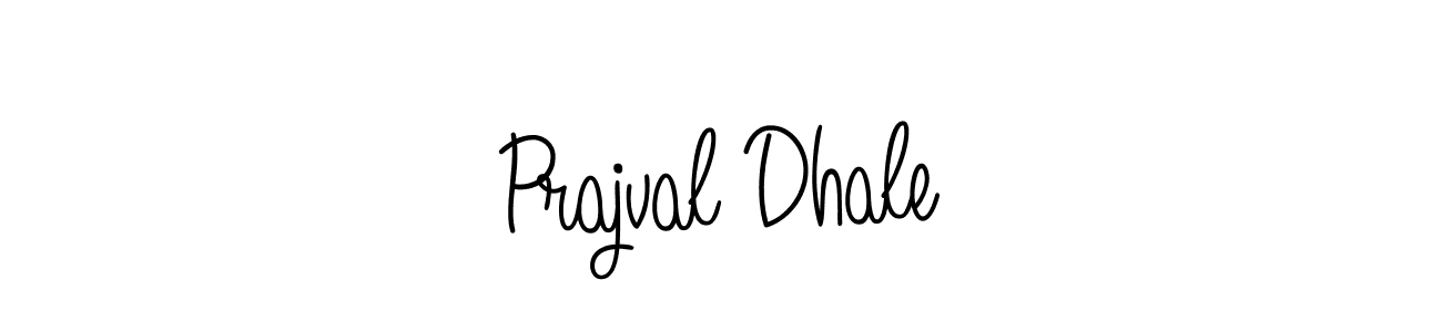 You should practise on your own different ways (Angelique-Rose-font-FFP) to write your name (Prajval Dhale) in signature. don't let someone else do it for you. Prajval Dhale signature style 5 images and pictures png