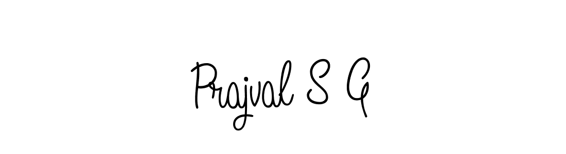 Prajval S G stylish signature style. Best Handwritten Sign (Angelique-Rose-font-FFP) for my name. Handwritten Signature Collection Ideas for my name Prajval S G. Prajval S G signature style 5 images and pictures png