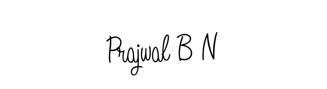 Prajwal B N stylish signature style. Best Handwritten Sign (Angelique-Rose-font-FFP) for my name. Handwritten Signature Collection Ideas for my name Prajwal B N. Prajwal B N signature style 5 images and pictures png