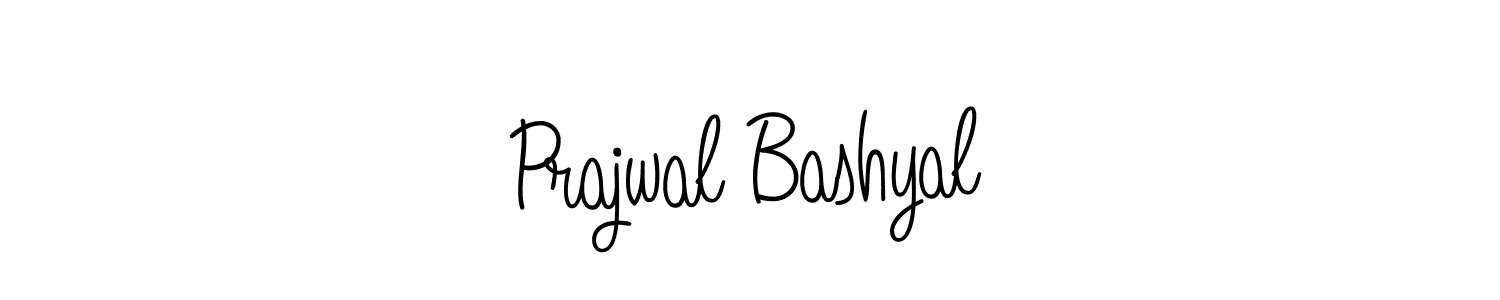 The best way (Angelique-Rose-font-FFP) to make a short signature is to pick only two or three words in your name. The name Prajwal Bashyal include a total of six letters. For converting this name. Prajwal Bashyal signature style 5 images and pictures png