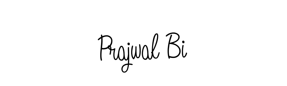 The best way (Angelique-Rose-font-FFP) to make a short signature is to pick only two or three words in your name. The name Prajwal Bi include a total of six letters. For converting this name. Prajwal Bi signature style 5 images and pictures png