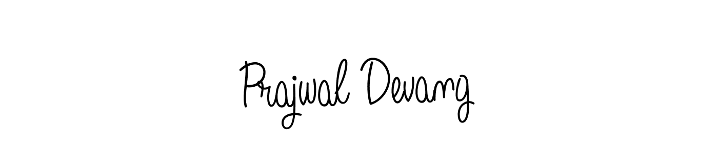 Design your own signature with our free online signature maker. With this signature software, you can create a handwritten (Angelique-Rose-font-FFP) signature for name Prajwal Devang. Prajwal Devang signature style 5 images and pictures png