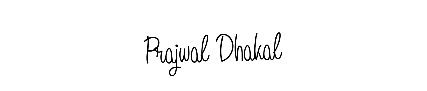 Make a beautiful signature design for name Prajwal Dhakal. With this signature (Angelique-Rose-font-FFP) style, you can create a handwritten signature for free. Prajwal Dhakal signature style 5 images and pictures png