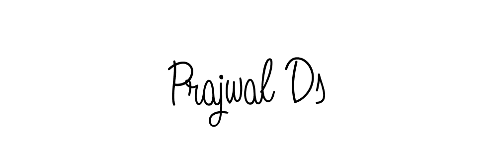 Prajwal Ds stylish signature style. Best Handwritten Sign (Angelique-Rose-font-FFP) for my name. Handwritten Signature Collection Ideas for my name Prajwal Ds. Prajwal Ds signature style 5 images and pictures png