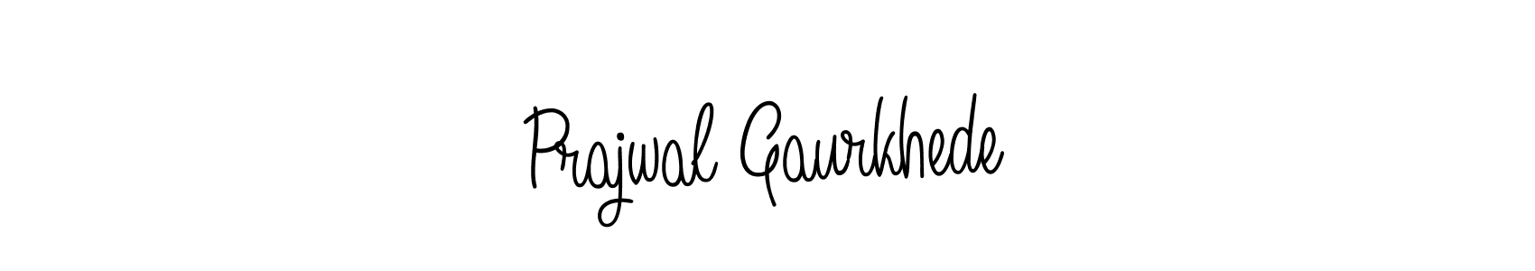 Use a signature maker to create a handwritten signature online. With this signature software, you can design (Angelique-Rose-font-FFP) your own signature for name Prajwal Gaurkhede. Prajwal Gaurkhede signature style 5 images and pictures png