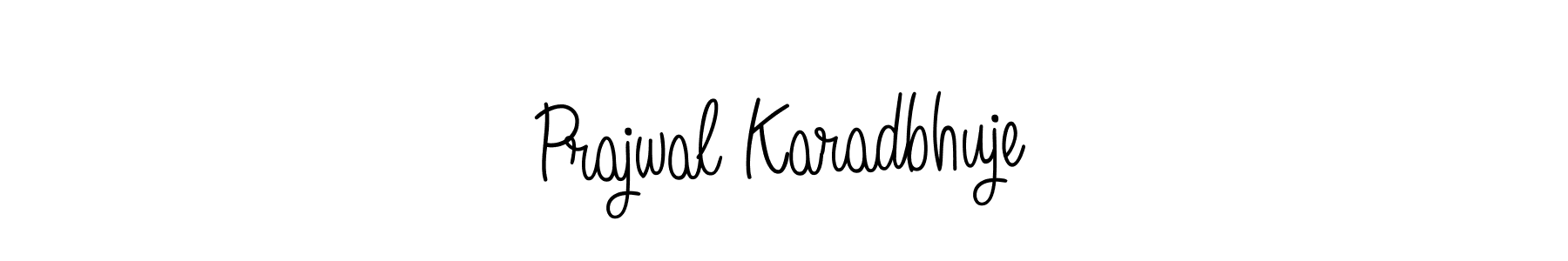 How to Draw Prajwal Karadbhuje signature style? Angelique-Rose-font-FFP is a latest design signature styles for name Prajwal Karadbhuje. Prajwal Karadbhuje signature style 5 images and pictures png