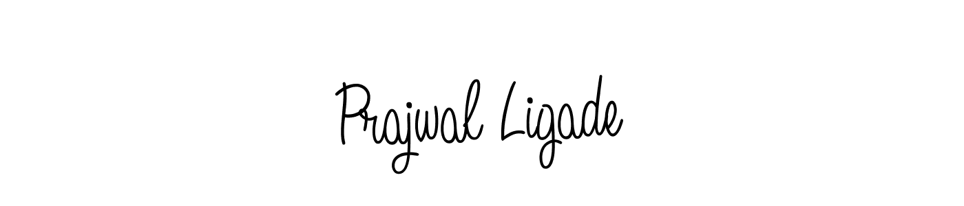 You should practise on your own different ways (Angelique-Rose-font-FFP) to write your name (Prajwal Ligade) in signature. don't let someone else do it for you. Prajwal Ligade signature style 5 images and pictures png