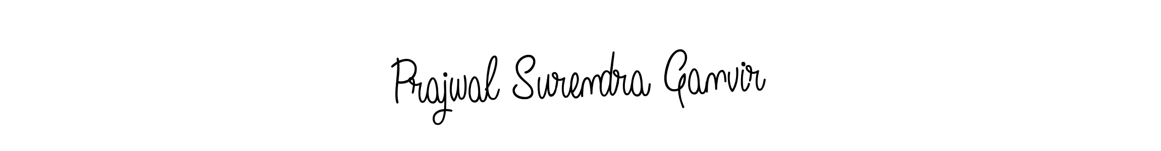 How to make Prajwal Surendra Ganvir name signature. Use Angelique-Rose-font-FFP style for creating short signs online. This is the latest handwritten sign. Prajwal Surendra Ganvir signature style 5 images and pictures png
