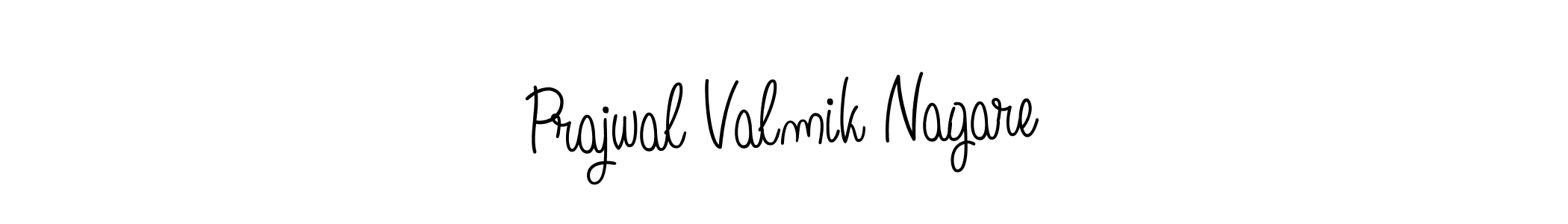 Make a beautiful signature design for name Prajwal Valmik Nagare. With this signature (Angelique-Rose-font-FFP) style, you can create a handwritten signature for free. Prajwal Valmik Nagare signature style 5 images and pictures png