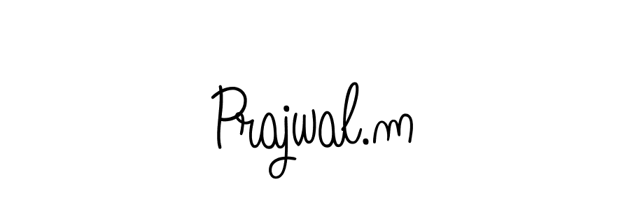 if you are searching for the best signature style for your name Prajwal.m. so please give up your signature search. here we have designed multiple signature styles  using Angelique-Rose-font-FFP. Prajwal.m signature style 5 images and pictures png