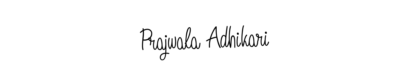 How to make Prajwala Adhikari signature? Angelique-Rose-font-FFP is a professional autograph style. Create handwritten signature for Prajwala Adhikari name. Prajwala Adhikari signature style 5 images and pictures png