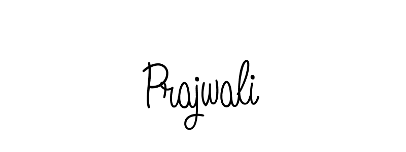 Use a signature maker to create a handwritten signature online. With this signature software, you can design (Angelique-Rose-font-FFP) your own signature for name Prajwali. Prajwali signature style 5 images and pictures png