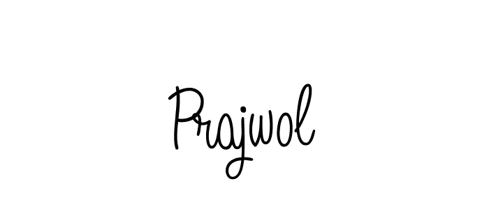 Make a beautiful signature design for name Prajwol. With this signature (Angelique-Rose-font-FFP) style, you can create a handwritten signature for free. Prajwol signature style 5 images and pictures png