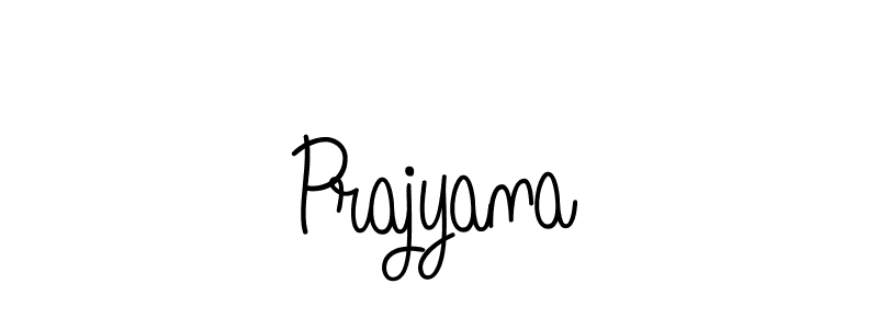 Also we have Prajyana name is the best signature style. Create professional handwritten signature collection using Angelique-Rose-font-FFP autograph style. Prajyana signature style 5 images and pictures png