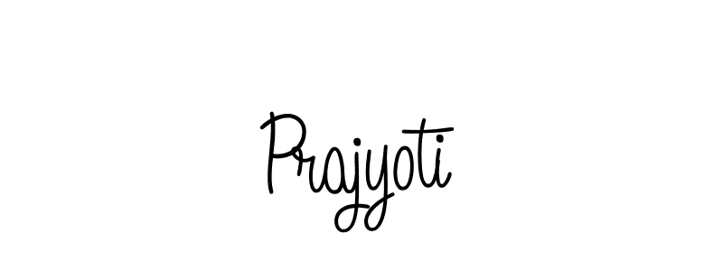 Create a beautiful signature design for name Prajyoti. With this signature (Angelique-Rose-font-FFP) fonts, you can make a handwritten signature for free. Prajyoti signature style 5 images and pictures png