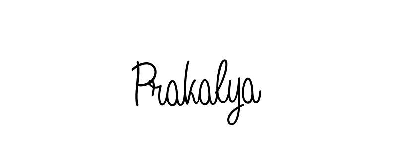 Create a beautiful signature design for name Prakalya. With this signature (Angelique-Rose-font-FFP) fonts, you can make a handwritten signature for free. Prakalya signature style 5 images and pictures png