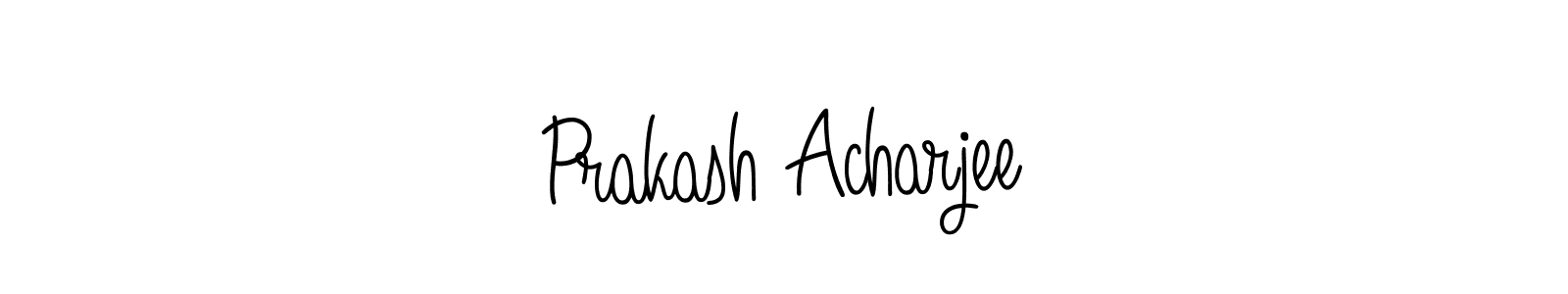 Use a signature maker to create a handwritten signature online. With this signature software, you can design (Angelique-Rose-font-FFP) your own signature for name Prakash Acharjee. Prakash Acharjee signature style 5 images and pictures png