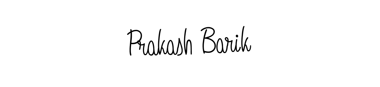 Design your own signature with our free online signature maker. With this signature software, you can create a handwritten (Angelique-Rose-font-FFP) signature for name Prakash Barik. Prakash Barik signature style 5 images and pictures png