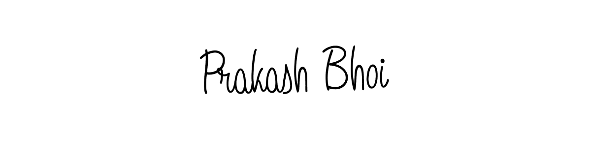 Make a beautiful signature design for name Prakash Bhoi. With this signature (Angelique-Rose-font-FFP) style, you can create a handwritten signature for free. Prakash Bhoi signature style 5 images and pictures png