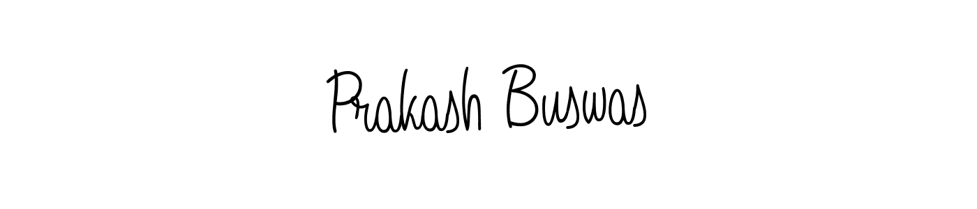 How to make Prakash Buswas name signature. Use Angelique-Rose-font-FFP style for creating short signs online. This is the latest handwritten sign. Prakash Buswas signature style 5 images and pictures png