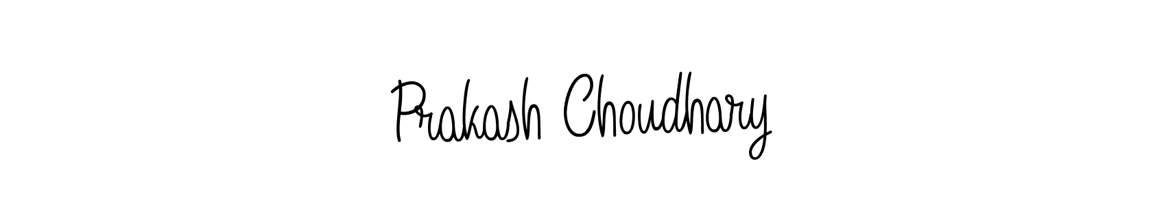 Use a signature maker to create a handwritten signature online. With this signature software, you can design (Angelique-Rose-font-FFP) your own signature for name Prakash Choudhary. Prakash Choudhary signature style 5 images and pictures png