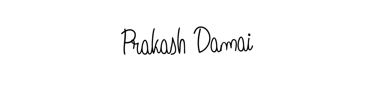 How to Draw Prakash Damai signature style? Angelique-Rose-font-FFP is a latest design signature styles for name Prakash Damai. Prakash Damai signature style 5 images and pictures png