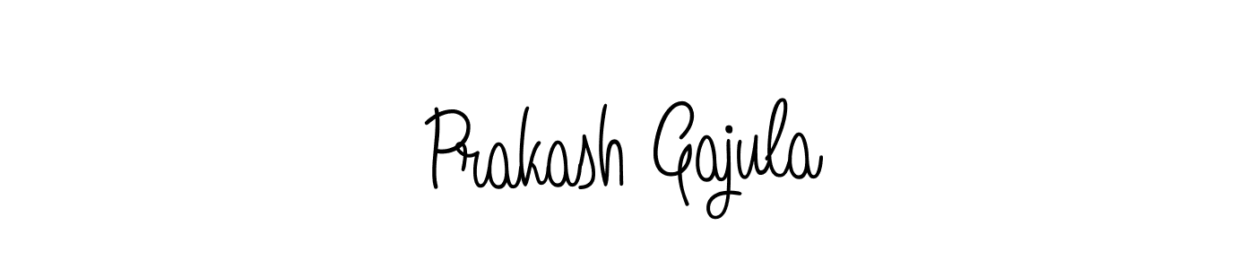 Use a signature maker to create a handwritten signature online. With this signature software, you can design (Angelique-Rose-font-FFP) your own signature for name Prakash Gajula. Prakash Gajula signature style 5 images and pictures png